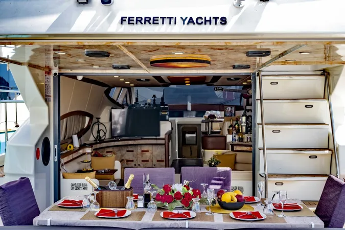 Antalya Yacht Rental 19m Ferretti 550